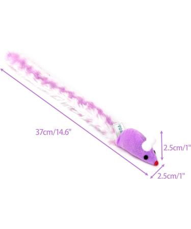 Chiwava 4 Pack Soft Plush Cat Mice Toys - 15 Inch Rattling Interactive Rustling Activity for Cats - Buy Online on GoSupps.com