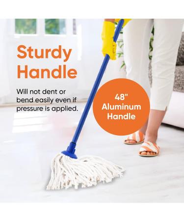 Superio Brand White Cotton String Mop - High-Quality Cleaning Tool - Buy Online on GoSupps.com