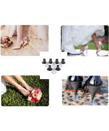 AHCUTE 16 Pairs High Heel Stoppers | Clear Heel Protectors for Women Walking on Grass | 4 Sizes - Wedding & Events - Buy Online on GoSupps.com