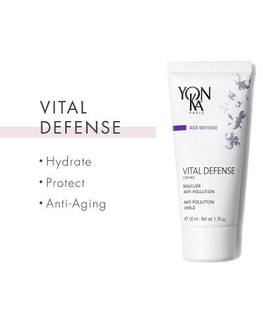 Yon-Ka Vital Defense Day Cream 50ml - Hydrating Anti-Pollution Moisturizer | Dermatologist Tested Professional Skincare | Paraben-Free - Buy Online on GoSupps.com