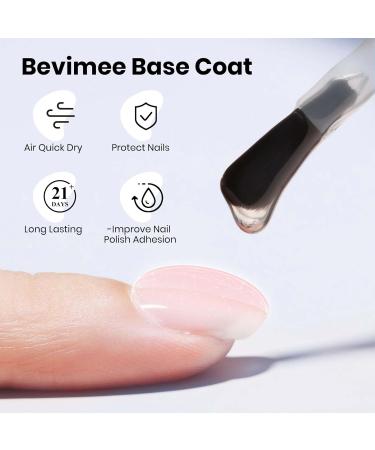 Base and Top Coat Nail Polish Set - Quick Dry No Wipe Shiny/Matte Finish | 3PCS Long Lasting Chip Resistant DIY Home Manicure - Buy Online on GoSupps.com