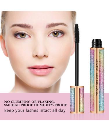 4D Silk Fiber Mascara - Waterproof Smudge-Proof Lengthening & Thickening - Clump-Free All-Day Wear for Fuller Lashes - 10g Tube - Buy Online on GoSupps.com