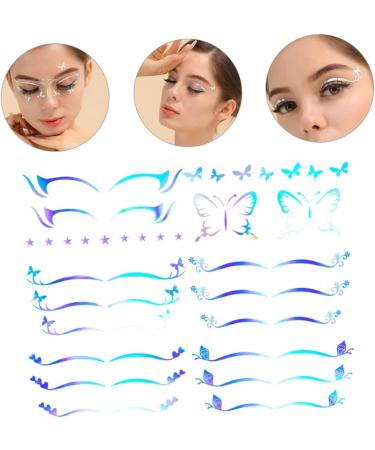  POPETPOP POPETPOP 18 Sheets Eye Liner Stickers Temporary Eyeshadow Stars Stickers Eyeliner Stickers Cosmetics Eye Shadow Eye Liner Butterfly Stickers Lightning - Buy Online on GoSupps.com
