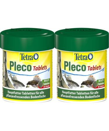 Tetra Pleco Tablets - nutrient -rich fish feed for all herbivorous floor fish (e.g. catfish) 120 tablets (package with 2) tablets 120 (2 pack)