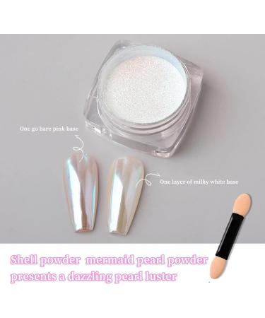 LFCFBH 2 Boxes Pearl Chrome Nail Powder Chrome Powder for Nails DIY Salon Mirror Effect Glitters - Buy Online on GoSupps.com
