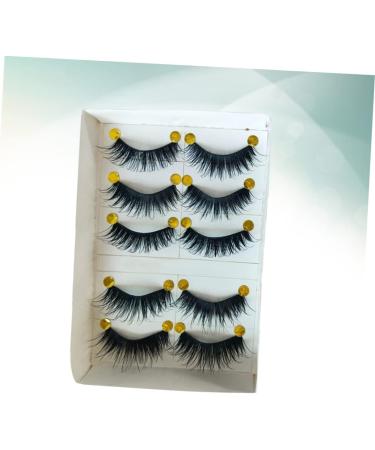 Housoutil 5 Pairs False Eyelashes False Lashes Banana Hair Claw Clips Pink Makeup Eyelashes Elf Eyebrow Pencil Fake Eyelashes Tape Dispenser Natural False Magnetic Cotton Thread 3d - Buy Online on GoSupps.com