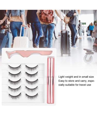 Magnetic Eyeliner & Eyelash Kit - 5 Pairs 3D No Glue Needed | Easy Application with Tweezers - Buy Online on GoSupps.com