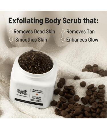 Exfoliating Body Scrub - Remove Tan & Dead Skin Cells | Smooth Soft Skin | Natural AHAs | 2.6 fl oz - Buy Online on GoSupps.com