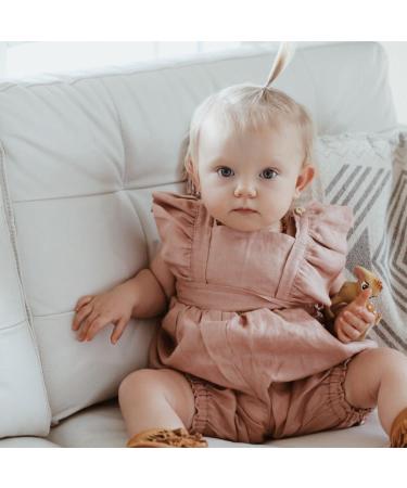 Oli & Carol Olive The Deer - Natural Rubber Biting & Bathing Toy | Eco-Friendly Baby Toy | 7 cm - Buy Online on GoSupps.com