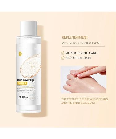 Rice Toner Rice Water Toner for Face Natural Glow Essence Toning Solution with Rice Extract Face Toner Hydrating Toner Skin Moisturizer Hydration Smooth Tender Skin Care (120ml) - Buy Online on GoSupps.com