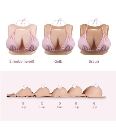 Realistic Silicone Breasts for Crossdressers & Transgender Cosplay | Cyomi B-Cup & D-Cup Breastplate - Liquid Silicone Filling - Buy Online on GoSupps.com