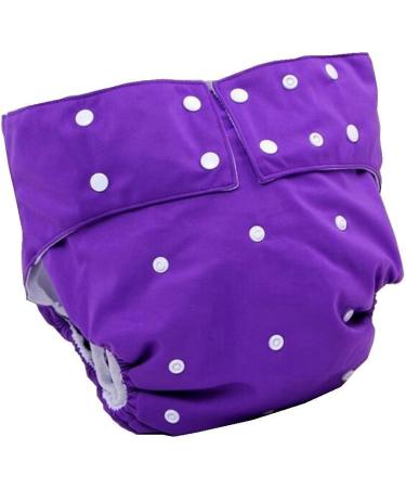 LukLoy Adult Cloth Diapers with Inserts | Incontinence Care | Dual Opening Pocket | Adjustable Reusable Leakfree | Purple - Buy Online on GoSupps.com