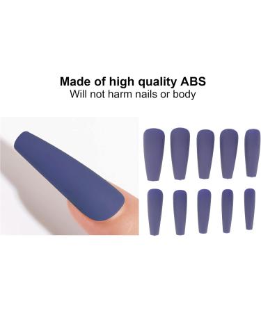 Full Cover False Nails Extra Long Coffin Fake Nails No Peculiar Smell for Home for Salons for Beginners for Experienced People(N5355-10) - Buy Online on GoSupps.com