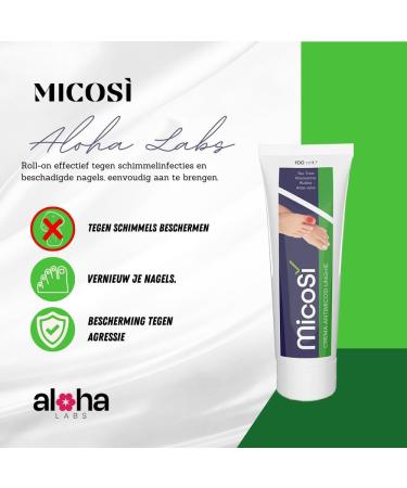 Aloha Labs MicoSI Natural Antifungal Solution for Onychomycosis Removes fungi from the nails prevents yellowing Promotes nail growth and strengthens nails Fast and effective regrowth - Buy Online on GoSupps.com