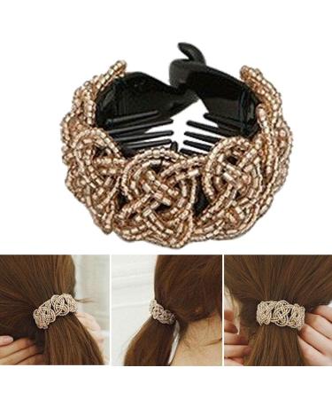Lurrose Light Brown Banana Hair Clip - Women's Hair Claw & Ponytail Holder for Stylish Hair Accessories - Buy Online on GoSupps.com