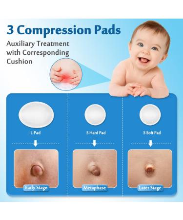 Buy Mybow Compression Pads for Baby Umbilical Hernia Belt - Premium Navel Band & Abdominal Wrap - 3 Pads for Newborn Hernia Support - Buy Online on GoSupps.com