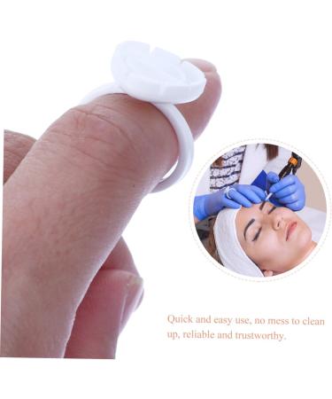 Mobestech Lot De 100 Coupes Cils Blancs En Plastique Solide Anneaux Porte-cils De Fleur Outil Professionnel Pour Extensions De Cils En Salon Et Maquillage - Buy Online on GoSupps.com