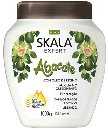 Avocado Hair Cream SKALA Hair Treatment Conditioning (1000g) - Imported from Brazil