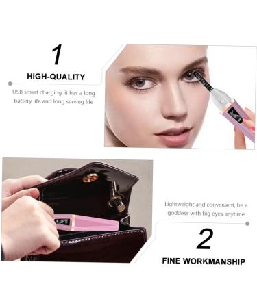Housoutil 1pc Electric Eyelash Curler Adjustable Mode Lash Curler Heated Curler Makeup Eyelash Curler Eyelash Makeup Tool Mini Curling Clip Lash Tool Abs Beauty Tools USB Pink - Buy Online on GoSupps.com
