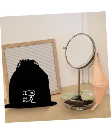 VINTORKY 3 Pcs Hair Dryer Storage Bag Hair Blower Drawstring Hair Dryer Bag Travel Cosmetics Bag Flannel - Buy Online on GoSupps.com