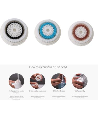 6 Pack Electric Face Brush Replacement Head Replacement for Mia/Mia 2/ Mia 3 Electric Facial Brushes Replacements Scrubber - Buy Online on GoSupps.com