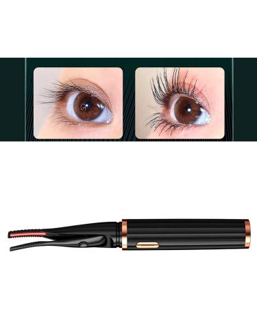 Verdant Touch Heated Eyelash Curlers Heated Eyelash Curler USB Rechargeable 3 Temperature Modes Long Lasting Black Electric Eyelash Curler - Buy Online on GoSupps.com