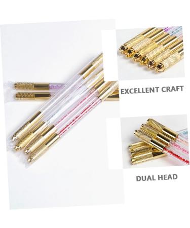  Beatifufu Embroidery Pencil Eyebrow Pencil Manual Pen Double Sided Micro-filling Pen Needle Microblading Pen Upm Aluminum Needle Pliers Multifunction - Buy Online on GoSupps.com