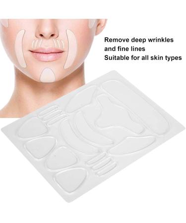 Anti-Wrinkle Silicone Plaster Set - 16 Reusable Facial Patches for Chin Forehead Mouth & Eyes - Youthful Skin Solution - Buy Online on GoSupps.com