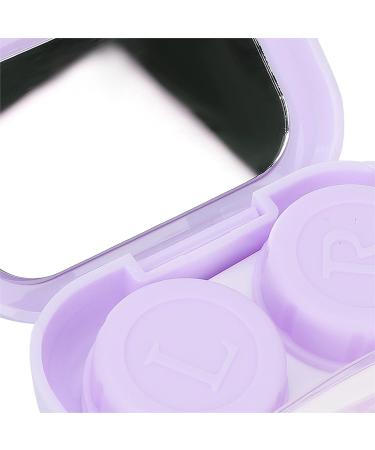 Buy Portable Mini Contact Lens Case Kit - Travel Storage Holder with Mirror (Purple) | Best Online Shop for Contact Lens Accessories - Buy Online on GoSupps.com