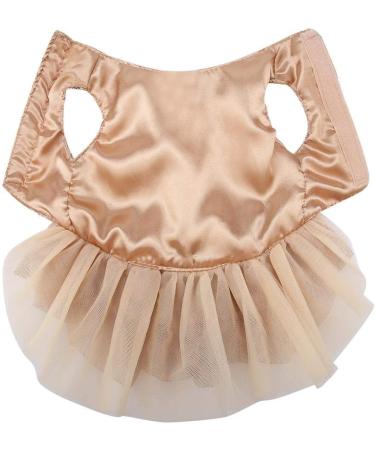 Bling Dog Dress Comfortable Dog Luxury Princess Wedding Dress Shiny Pet Lace Dress Sequined Princess Summer Pet Cloth for Small Dog Puppy(Gold L) - Buy Online on GoSupps.com