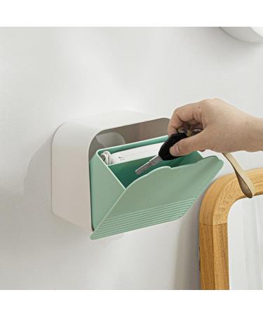 Women's Plastic Hanging Tampon Storage Box | 15.5x15.5x9cm Organizer for Bathrooms - Green - Buy Online on GoSupps.com