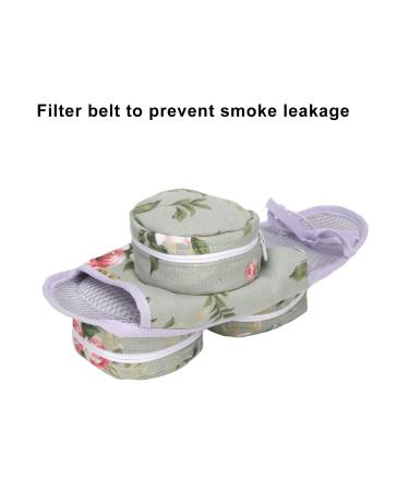 Moxibustion Herbal Heating Bag | Traditional Moxa Therapy Cloth with 3 Zip Pockets for Targeted Reflexology - Buy Online on GoSupps.com