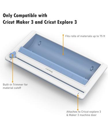 Vinyl Roll Holder with Trimmer for Cricut Maker 3 & Explore 3 - Buy Online on GoSupps.com