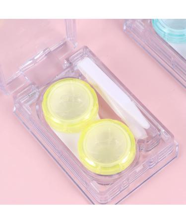 Milisten Contact Lens Travel Kit - Yellow Blue Case with Tweezers & Solution Bottle for Women & Girls | International Shipping - Buy Online on GoSupps.com