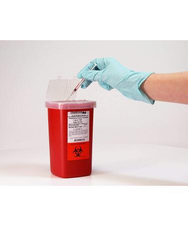 1 Quart Oakridge Sharps Container (Pack of 3) with Flip Lid - Ideal for Diabetics - Buy Online on GoSupps.com