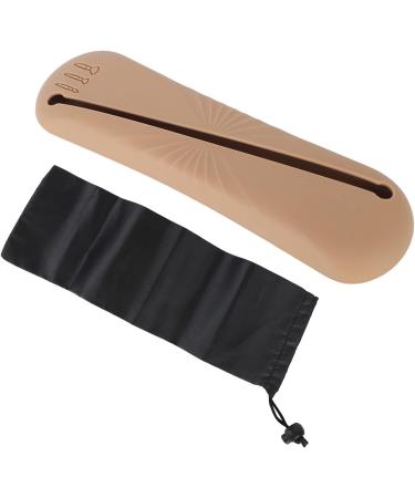 Silicone Makeup Brush Bag - Large Capacity Dustproof Holder for Home & Travel | Brown Portable Design - Buy Online on GoSupps.com