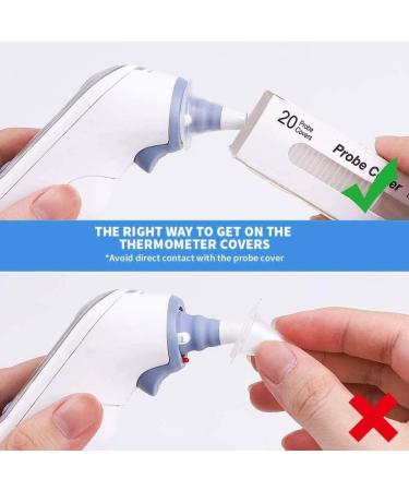 100 Counts Ear Thermometer Probe Covers Disposable Refill Caps Lens Filters Compatible for All Models Digital Thermometers - Buy Online on GoSupps.com