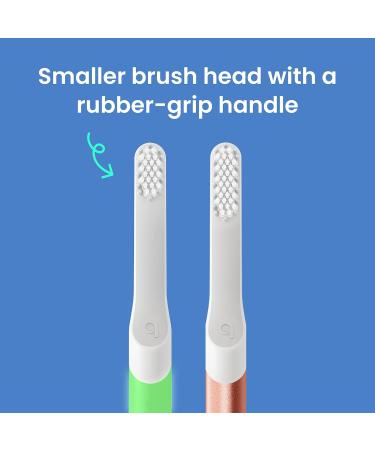 Buy Quip Sonic Toothbrush for Kids - Glow in the Dark Green Extra Brush Head Travel Cover Soft Bristles 3-Month Battery Life - Ships Worldwide - Buy Online on GoSupps.com
