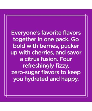 Sparkling Ice Purple Variety Pack - 12 Count, 17 fl oz Zero Sugar Sparkling Water with Vitamins - Black Raspberry, Cherry Limeade, Orange Mango, Kiwi Strawberry - Buy Online on GoSupps.com