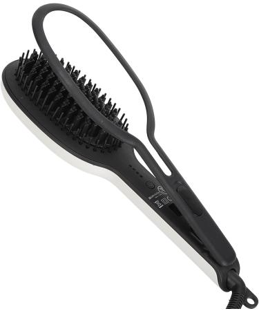 Buy Hair Straightener Brush & Heated Curler - Ionic Hot Brush with Massage Function for All Hair Types - US Plug 110V - International Shipping Available - Buy Online on GoSupps.com