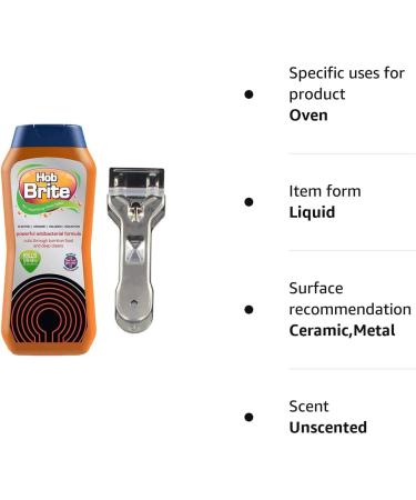 UKDD Hob Brite Original Ceramic Electric Halogen and Induction Hob Cream Cleaner 300ml & Heavy Duty Cleaninig Tool - Buy Online on GoSupps.com