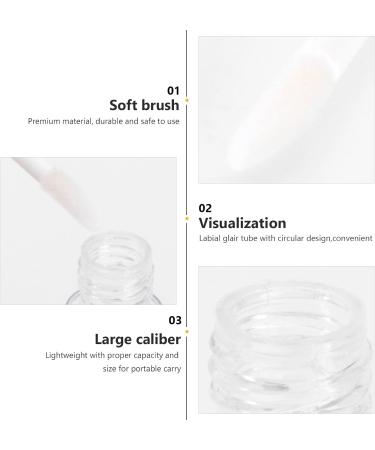 Sewroro Lot de 10 Tubes L vres Brillants Vides 10 Ml Transparents Bouchon Dor Tube Rond en Plastique L ger pour Gloss Huiles L vres et Rouges Liquides Usage Cosm tique Quotidien - Buy Online on GoSupps.com