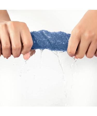 Oakias Blue Cotton Wash Cloths 24 Pack - 12x12 Inches Face Towels | Quick Drying Washcloths - Buy Online on GoSupps.com