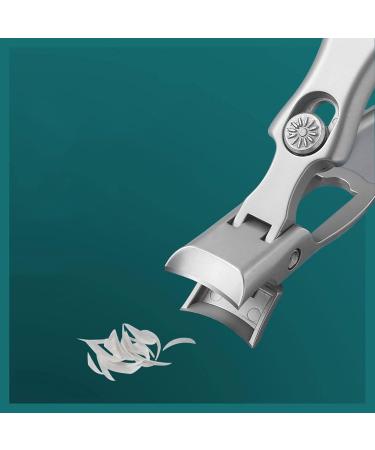 SVAASA Nail Clippers Portable Nail Fingernail Clipper Steel Wide Jaw Opening Anti Splash Fingernail Clippers Nail Cutter Manicure - Buy Online on GoSupps.com