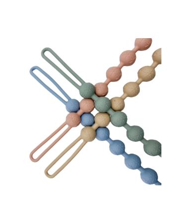 Baeymonkay Pacifier Clip Set - Silicone Cord Leashes with Woodern Clips | 2 Pack Teething Toy Holder for Baby Boy Girl | Food Grade Silicone | 0-3 Months Straps - Buy Online on GoSupps.com