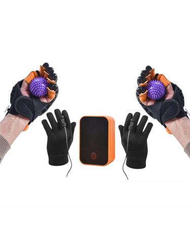 1 Pair Rehabilitation Robotic Gloves Finger Training Stroke Hand Splint Finger Orthosis Functional Hand Splint Long-Term Relief for Hempiplegia Patient(Size:Size S)