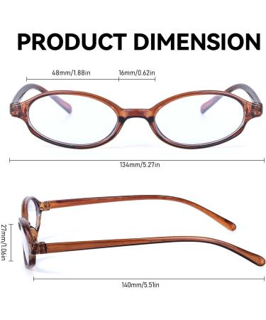 Buy Siphew Blue Light Filter Glasses Unisex Anti-Blue Light Round Glasses for PC Gaming | Stylish Brown Design - Buy Online on GoSupps.com