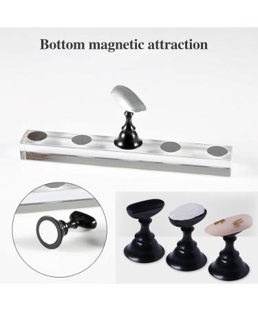 Magnetic Nail Tip Holder Acrylic Nail Display Stand Training Fingernail Display Stand Nail Tip Practice Stand Fingernails Display Stand Set of 2 Acrylic Nails Art Practice Stand - Buy Online on GoSupps.com