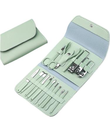 ZSLBMD Matcha Green Nail Clipper Eyebrow Clipper Manicure Set Nail Clipper Set Decoration Nail Set Folding Bag Manicure Set Light Grey Vert - Buy Online on GoSupps.com
