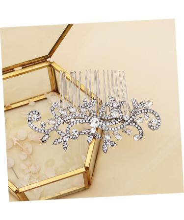 MERRYHAPY 1pc Comb Hair Barrettes Wedding Shiny Headdress Headwear Decor Pinwheel Hair Clip Bride Hair Clip Rhinestone Hair Accessories Bridal Headdress Women Pearl Hair Pin Delicate Alloy - Buy Online on GoSupps.com
